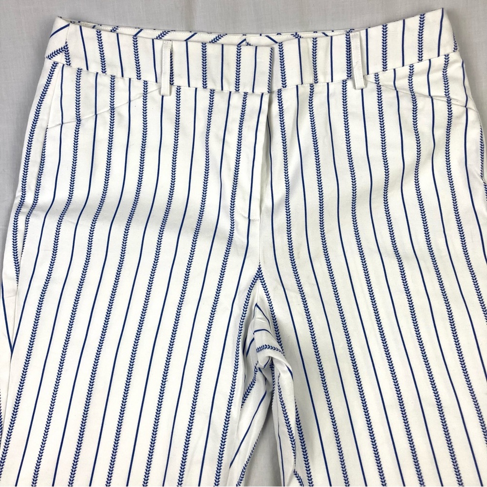 Chico's So Slimming Crop Pants size 8 Striped cuff - Picture 8 of 16